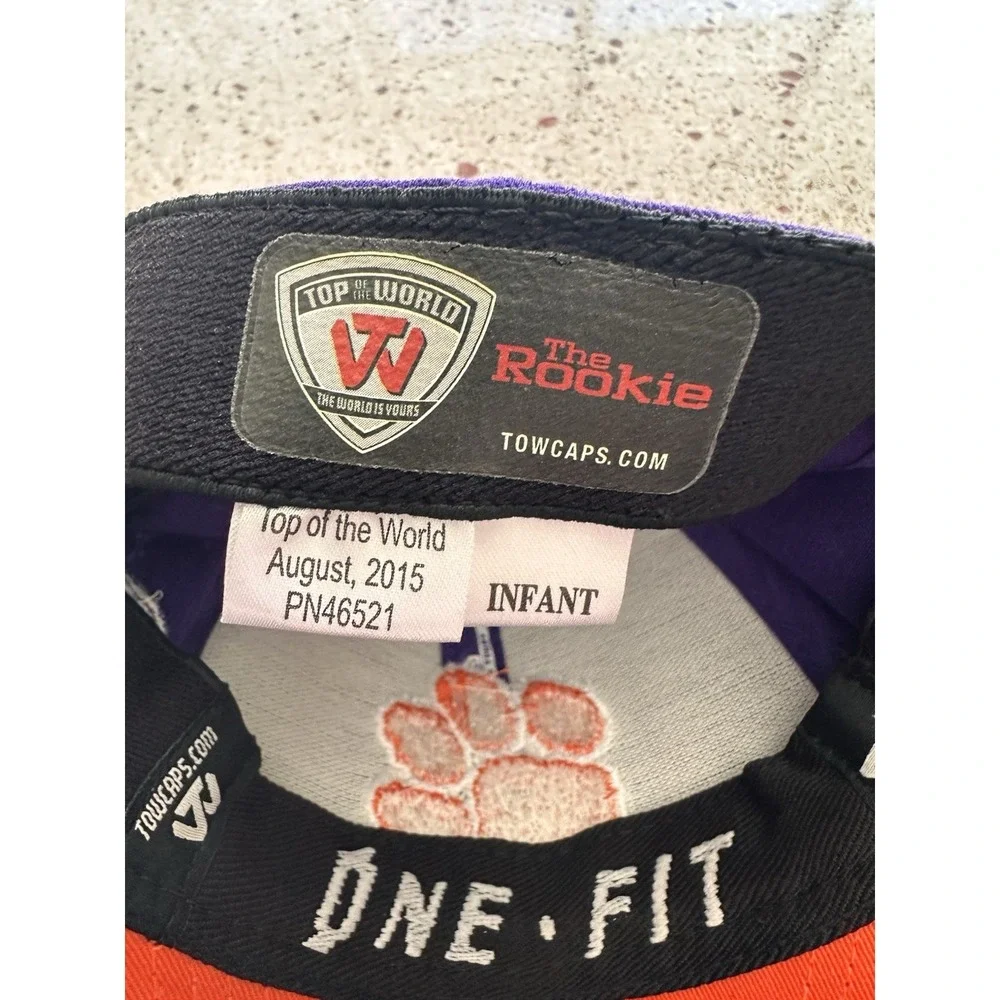 Top of the World Clemson Tigers Infant Hat Purple Orange Paw Lil Tiger One-Fit